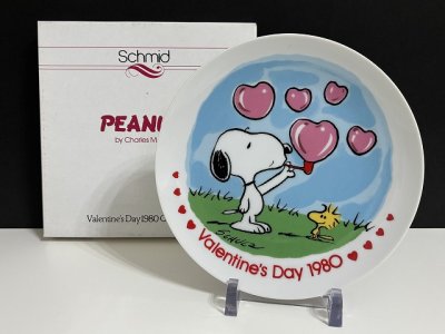 画像1: ヴィンテージ スヌーピー 1980年 Schmid コレクター メモリアルプレート vintage snoopy 