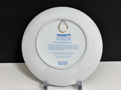 画像3: ヴィンテージ スヌーピー 1980年 Schmid コレクター メモリアルプレート vintage snoopy 