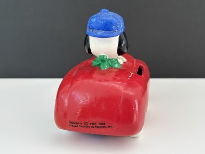 画像7: アウトレット 1970's Determined社製 ヴィンテージ スヌーピー 車 レッドカー 貯金箱 vintage USA SNOOPY BANK