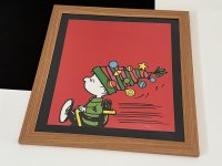 1983年 スヌーピー ライナス フレーム ポスター USA SNOOPY ピーナッツ PEANUTS ヴィンテージ
