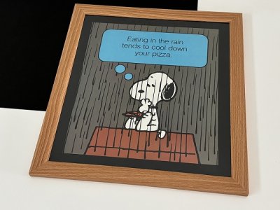 画像1: 1983年 スヌーピー フレーム ポスター USA SNOOPY ピーナッツ PEANUTS ヴィンテージ