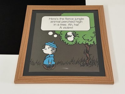 画像2: 1983年 スヌーピー ライナス フレーム ポスター USA SNOOPY ピーナッツ PEANUTS ヴィンテージ