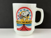 ファイヤーキング マグカップ スヌーピー マグ プレジデント NO.1 PEANUTS 大統領選 Fire-king SNOOPY USA ヴィンテージ