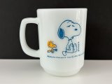 ファイヤーキング スヌーピー コーヒーブレイク マグカップ ヴィンテージ USA PEANUTS Fire-king SNOOPY