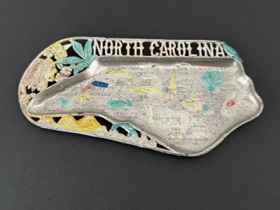 画像1: USA ヴィンテージ スーベニア アッシュトレイ ノースカロライナ州 North Carolina 灰皿  vintage souvenir ashtray