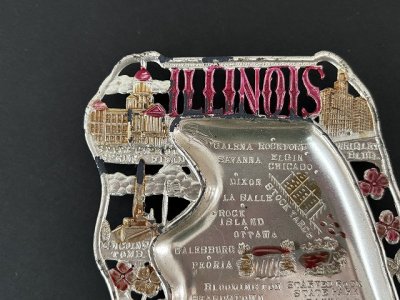 画像3: USA ヴィンテージ スーベニア アッシュトレイ イリノイ州 Illinois 灰皿  vintage souvenir ashtray