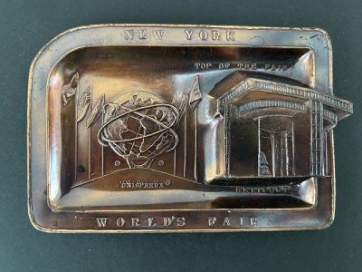 画像2: USA ヴィンテージ スーベニア アッシュトレイ ニューヨーク万国博覧会 万博 灰皿  vintage souvenir ashtray