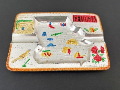 画像1: USA ヴィンテージ スーベニア アッシュトレイ ジョージア州 Georgia 灰皿  vintage souvenir ashtray