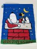 画像1: 未使用 タグ付き スヌーピー ウッドストック BIG FLAG フラッグ SNOOPY PEANUTS USA (1)