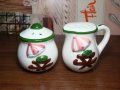 ビンテージ ソルト&ペッパー セット 陶器製 アンティーク 調味料入れ(vintage antique S&P set)