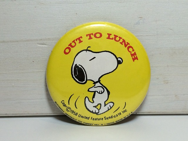 スヌーピー Snoopy ビンテージ 缶バッジ 缶バッチ Made In Usa Vintage