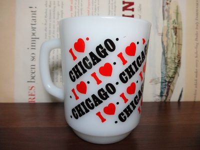 画像2: ファイヤーキング I LOVE CHICAGO アイ ラブ シカゴ マグカップFire-king