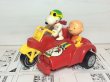 画像1: ビンテージ スヌーピー フライングエース チャーリーブラウン AVIVA 1980’s Gyro Cycle  サイドカー vintage USA SNOOPY (1)