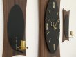 画像3: verichron製 ビンテージ ウォールクロック＆キャンドルホルダー ウォールデコSET 壁掛け時計 モダン ミッドセンチュリー 1950's 1960's  (3)