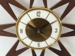 画像3: サイズ大!! ビンテージ 1950's ELGIN製 USA サンバーストクロック ウォールクロック 壁掛け時計 サンバースト モダン ミッドセンチュリー アンティーク 1960's (3)