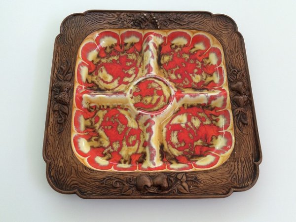 画像1: 1960's トレジャークラフト TREASURE CRAFT ビンテージ トレー トレイ TRAY vintage ashtray (1)