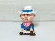 画像1: USA チャーリーブラウン カウボーイ ヴィンテージ PVC フィギュア PEANUTS SNOOPY スヌーピー (1)