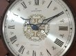 画像4: ヴィンテージ ハミルトン HAMILTON サンバーストクロック ウォールクロック ウッド WOOD ユリの紋章 壁掛け時計 ミッドセンチュリー MADE IN GERMANY (4)