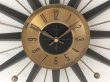画像5: サイズ大!! ビンテージ 1950's WELBY製 サンバースト クロック ウォールクロック 壁掛け時計 ミッドセンチュリー アンティーク  (5)