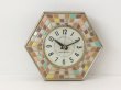 画像1: 1960's ゼネラルエレクトリック タイル モチーフ 壁掛け時計 ヴィンテージ アンティーク ウォールクロック vintage GENERAL ELECTRIC (1)