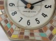 画像4: 1960's ゼネラルエレクトリック タイル モチーフ 壁掛け時計 ヴィンテージ アンティーク ウォールクロック vintage GENERAL ELECTRIC (4)