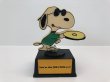 画像1: ヴィンテージ スヌーピー JOE COOL ジョークール トロフィー 1970s 1980's AVIVA vintage USA SNOOPY (1)