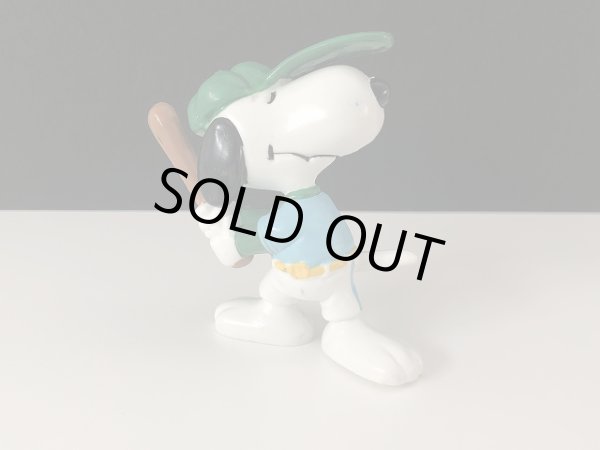 画像1: USA Determined社製 スヌーピー 野球 ビンテージ PVC フィギュア PEANUTS SNOOPY ヴィンテージ (1)