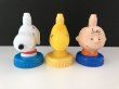 画像1: Tummy ticklers スヌーピー ウッドストック チャーリーブラウン ボトルトッパー セット USA オールド ヴィンテージ PEANUTS (1)