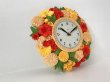 画像4: SYROCO社製 フラワー お花 デザイン ヴィンテージ ウォールクロック 壁掛け時計 USA 1960's 1970's vintage アンティーク  (4)