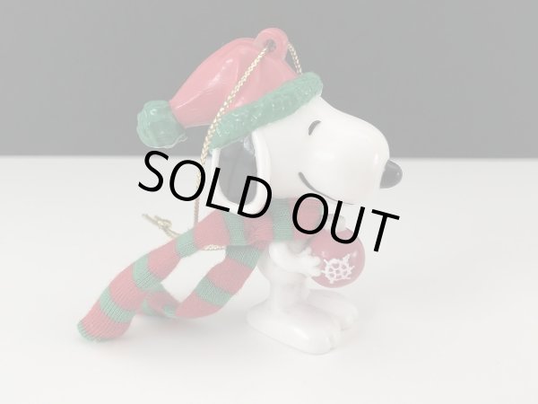 画像1: USA SNOOPY スヌーピー クリスマス オーナメント PVC フィギュア christmas Whitman's オールド PEANUTS ヴィンテージ (1)