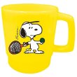 画像1: [新品雑貨]　スヌーピー テニス プラマグ スタッキング SNOOPY 電子レンジ可 日本製 (1)