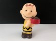 画像1: ヴィンテージ チャーリーブラウン スクイーズトイ ドール フィギュア スヌーピー TOY SNOOPY PEANUTS USA (1)