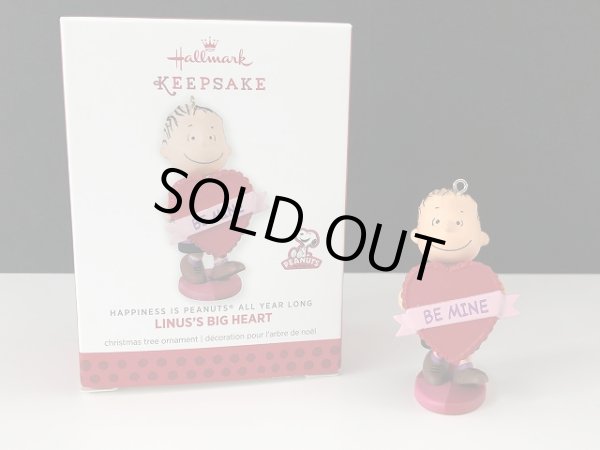 画像1: ライナス HALLMARK オーナメント 箱入り スヌーピー PEANUTS フィギュア SNOOPY オールド ビンテージ (1)