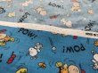 画像5: スヌーピー ファブリック 生地 チャーリーブラウン 2000年 ベースボール 野球 SNOOPY PEANUTS (5)