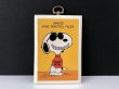 画像1: ヴィンテージ スヌーピー JOE COOL ジョークール 1980's HALLMARK WALL PLAQUE 壁掛け 飾り SNOOPY PEANUTS MADE IN USA (1)