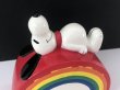 画像2: 1970's Determined社製 ビンテージ スヌーピー レインボー Rainbow コインバンク 貯金箱 vintage USA SNOOPY (2)