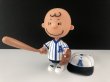 画像2: チャーリーブラウン ベースボール 野球 フィギュア ドール USA SNOOPY スヌーピー オールド ヴィンテージ (2)