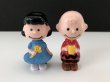 画像1: チャーリーブラウン ルーシー PVC フィギュア ヴィンテージ USA PEANUTS スヌーピー (1)