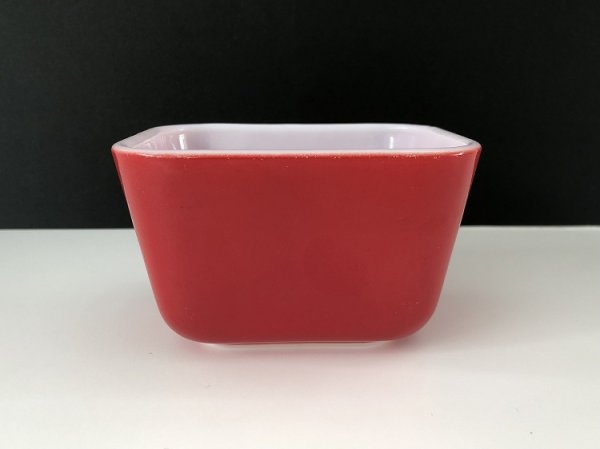 画像1: オールドパイレックス Sサイズ 赤 レッド リフリッジレーター レフリッジレーター OLD PYREX USA ヴィンテージ (1)