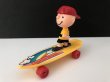 画像1: スヌーピー チャーリーブラウン AVIVA製 ビンテージ スケボーTOY SKATEBOARD vintage SNOOPY PEANUTS (1)