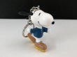 画像1: USA SNOOPY スヌーピー フィギュア ローラースケート キーホルダー オールド ビンテージ PEANUTS (1)