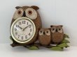 画像2: ふくろう フクロウ OWL 親子 ウォールクロック 壁掛け時計 ヴィンテージ 1980's vintage Burwood社製 (2)