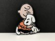 画像1: スヌーピー チャーリーブラウン ワッペン ヴィンテージ オールド PEANUTS USA vintage  (1)