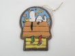 画像1: スヌーピー 1970s ヴィンテージ 木製 WOOD クリスマス オーナメント Christmas SNOOPY PEANUTS USA  (1)