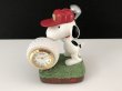 画像3: スヌーピー ゴルフ 置時計 SNOOPY PEANUTS USA オールド ヴィンテージ (3)