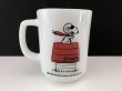 画像1: 色濃いめ レアマグ ファイヤーキング スヌーピー レッドバロン RED BARON USA ヴィンテージ PEANUTS Fire-king SNOOPY マグカップ (1)