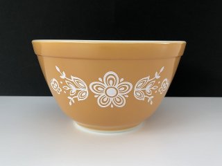 オールドパイレックス　PYLEXリフ　ブラウン　2点セット Pyrex - オールドパイレックス PYLEXリフ ブラウン 2点セットの