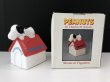 画像1: 1980年代 WILLITTS ヴィンテージ スヌーピー オルゴール  ドッグハウス MUSIC BOX SNOOPY PEANUTS (1)