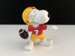 画像1: USA Determined社製 スヌーピー アメフト ビンテージ PVC フィギュア PEANUTS SNOOPY ヴィンテージ (1)