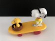 画像5: スヌーピー JOE COOL ジョークール ウッドストック 1970's AVIVA製 ビンテージ スケボーTOY SKATEBOARD vintage SNOOPY PEANUTS (5)